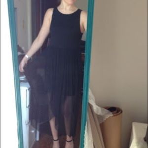 Alice and Olivia Silk Hi-Low Maxi Dress